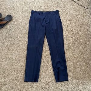 Mens Navy Dress Suit Pants 32x30